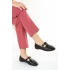 Siyah Tokalı Loafer Makosen Babet
