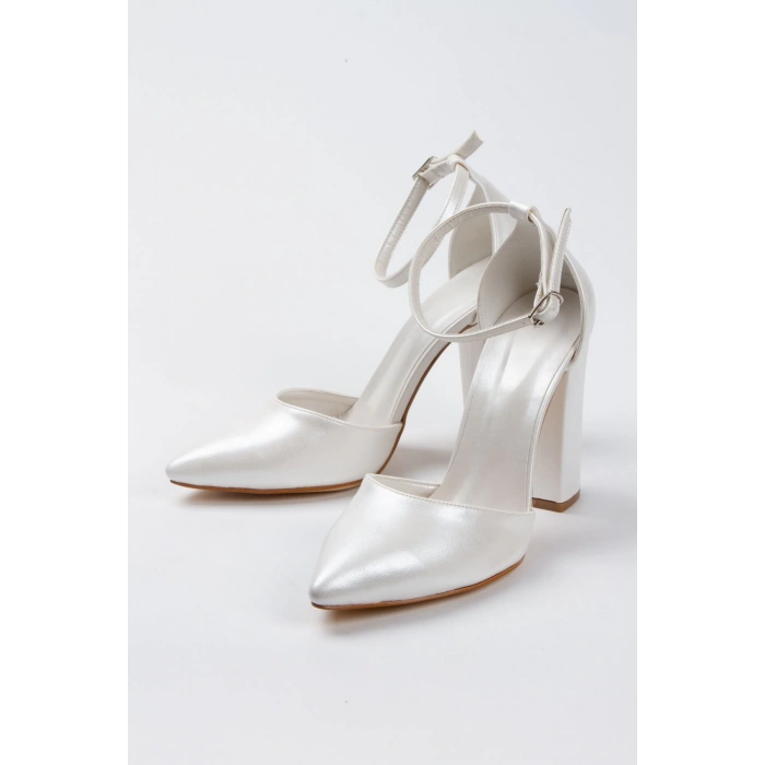 Sedef Sivri Burunlu Karnıyarık Düğün Ayakkabısı