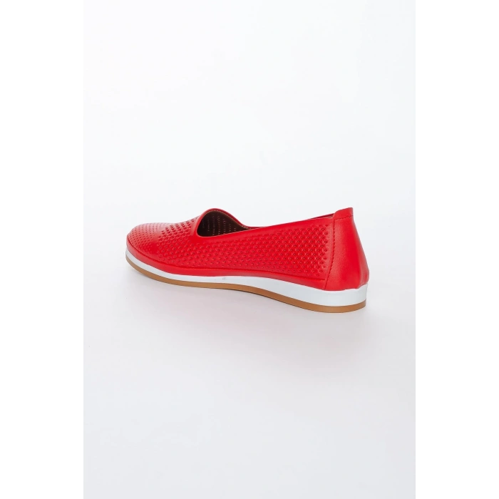 Kadın Kırmızı Günlük Ortopedik Babet 0027