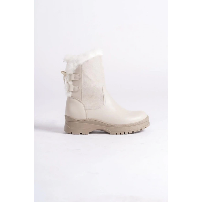 Kadın Bej İçi Kürklü Bot