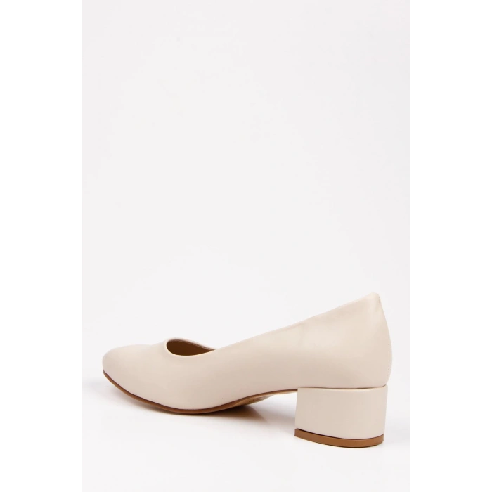 Kadın Bej Alçak Topuklu Ayakkabı