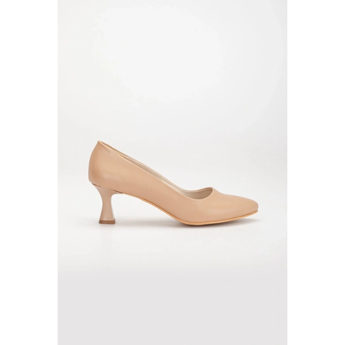 Kadın 5 cm İnce Topuk Stiletto Nude