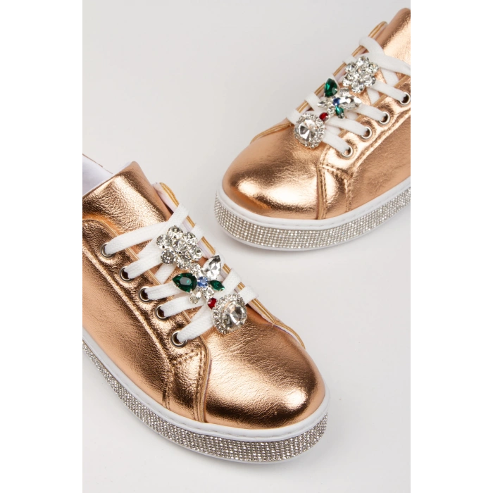Kadın Taş Detay Sneakers Rose