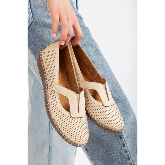 Kadın Günlük Rahat Babet Bej V