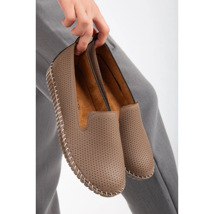 Kadın Günlük Rahat Babet Vizon