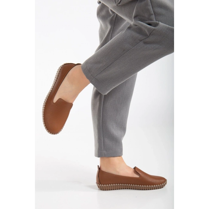 Kadın Günlük Rahat Babet Taba