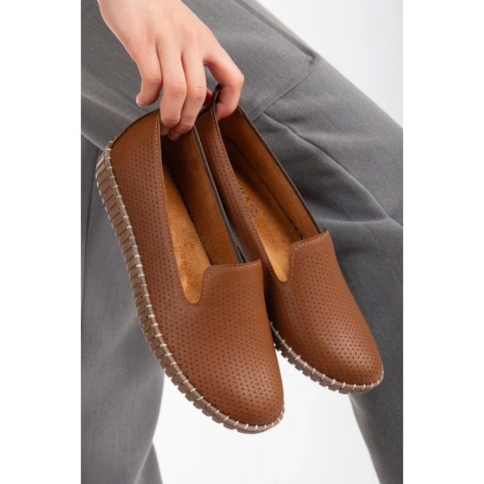 Kadın Günlük Rahat Babet Taba