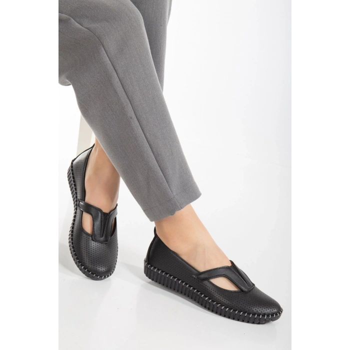 Kadın Günlük Rahat Babet Siyah V