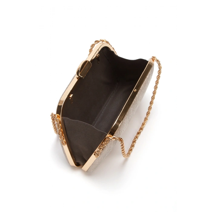 Kadın Abiye Askılı Çanta Altın