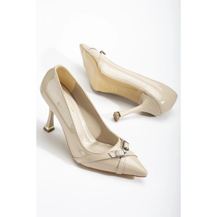 Kadın Ayakkabı ve Çanta Takımı Ten Rugan