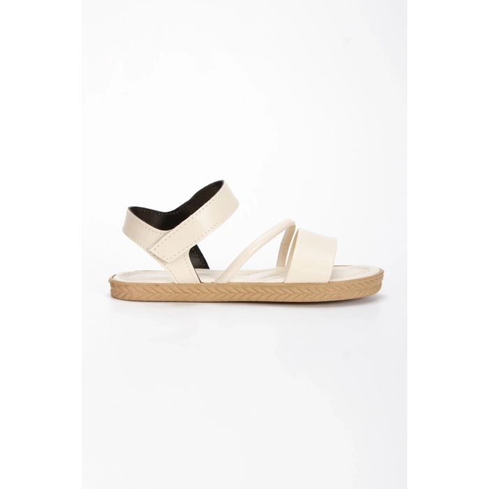 Kadın Düz Taban Sandalet Bej