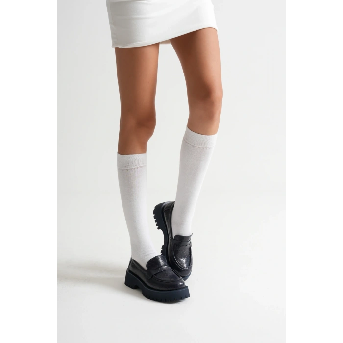 Kadın Günlük Rahat Loafer Lacivert