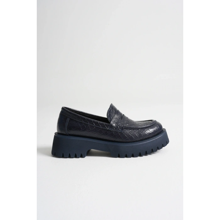 Kadın Günlük Rahat Loafer Lacivert