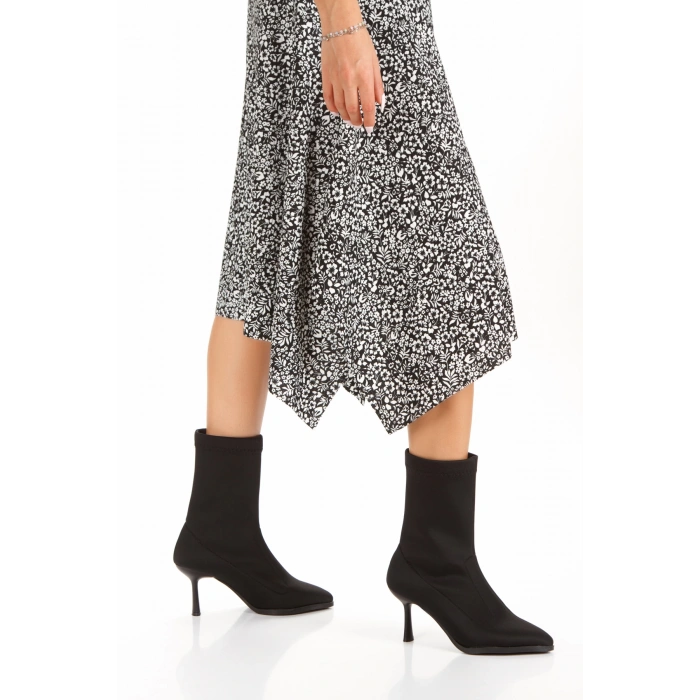 Kadın İnce Topuklu Streç Bot