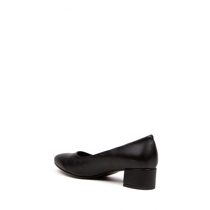 Kadın Kısa Kalın Topuklu Günlük Ayakkabı Siyah