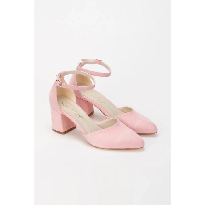 Kadın Kısa Topuklu Günlük Ayakkabı Pembe