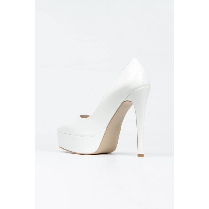 Kadın Sedef Rugan Yüksek Topuklu Abiye Ayakkabı