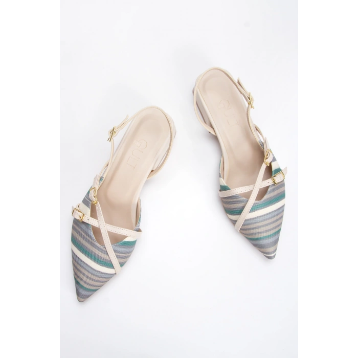 Kadın Toka Detaylı Babet Bej