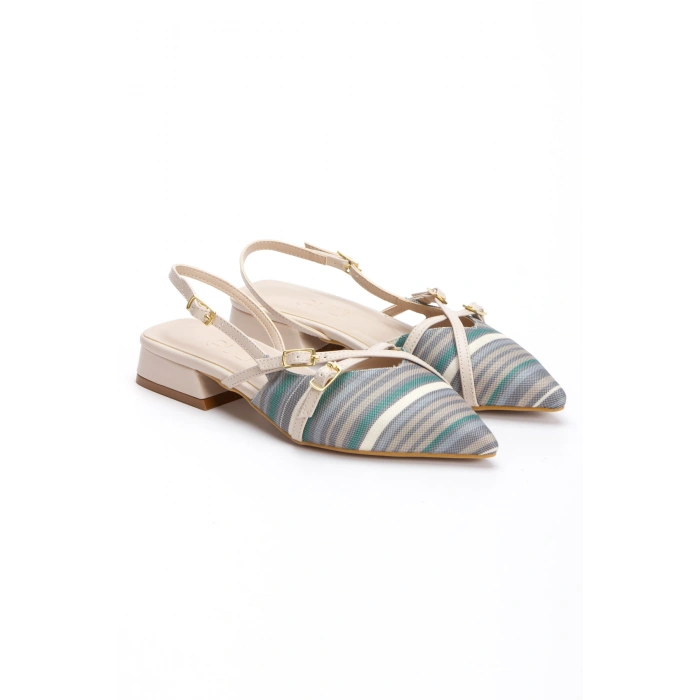 Kadın Toka Detaylı Babet Bej