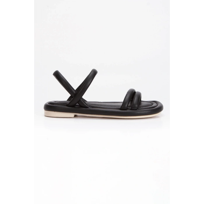 Kadın Yumuşak Tabanlı Rahat Sandalet Siyah