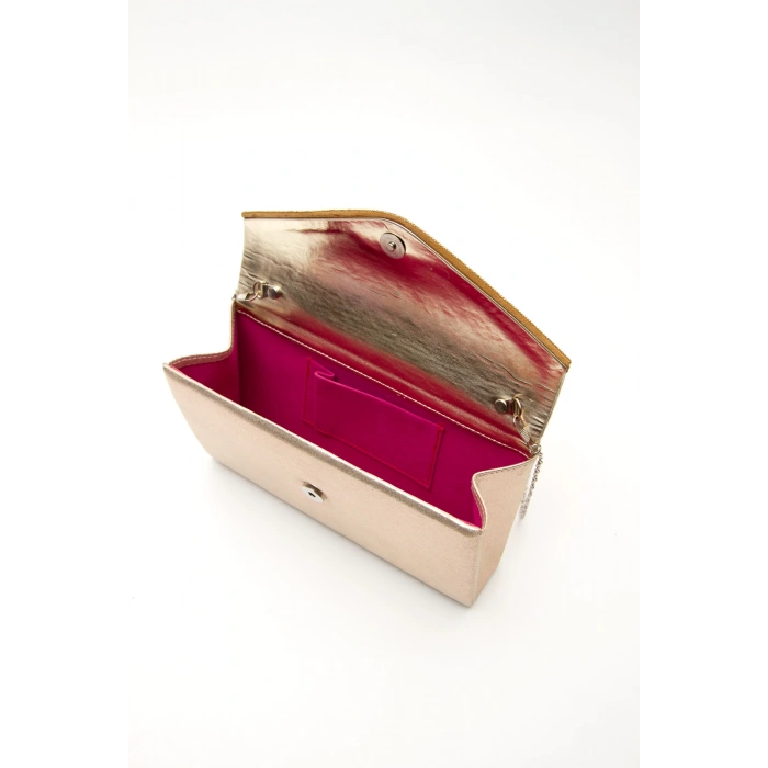 Kısa Topuklu Sivri Burunlu Stiletto ve Çanta Takımı Bej