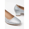 Kadın Gümüş Parıltı Günlük Yumuşak Tabanlı Ayakkabı