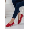 Kadın Kırmızı Günlük Ortopedik Babet 0027