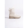 Kadın Bej İçi Kürklü Bot