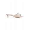 Kadın Bej Alçak Topuklu Sivri Burunlu Terlik
