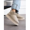 Kadın 4 cm Kalın Tabanlı İçi Kürklü Bot Bej