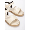 Kadın Düz Taban Sandalet Bej