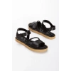 Kadın Düz Taban Sandalet Siyah