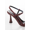 Kadın İnce Topuklu Şık Ayakkabı Bordo