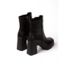 Kadın Siyah Yüksek Topuklu Fermuarlı Bot