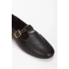 Siyah Tokalı Loafer Makosen Babet