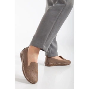 Kadın Günlük Rahat Babet Vizon