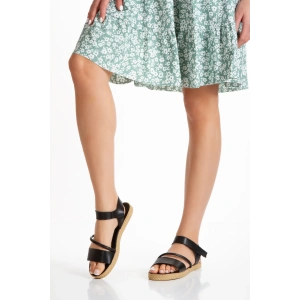 Kadın Düz Taban Sandalet Siyah