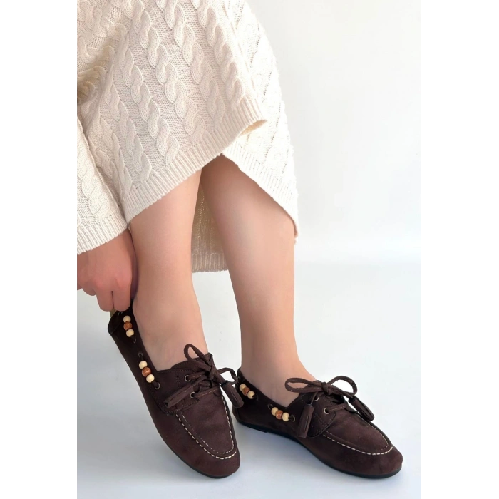 Elora Kahve Süet Babet