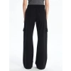Kargo cep jeans pantolon siyah