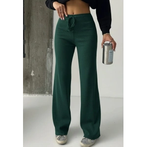 Fit comfort bej salaş pantolon petrol yeşili A6011