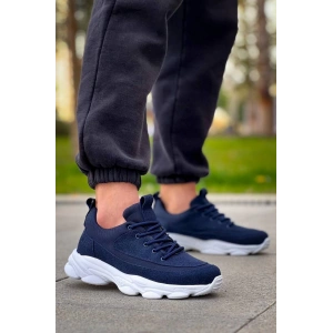 KB-707 Kuback Lacivert Süet Yüksek Taban Bağcıklı Günlük Erkek Ayakkabı