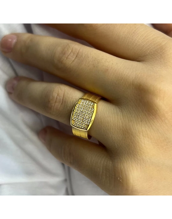 14 AYAR ALTIN TAŞLI TRABZON YÜZÜK