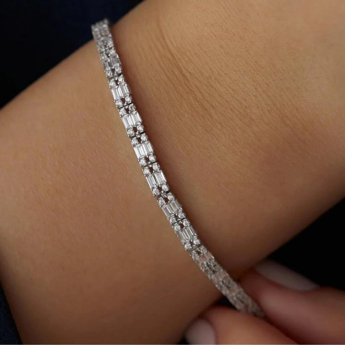 14 Ayar Altın Baget Su Yolu Bileklik