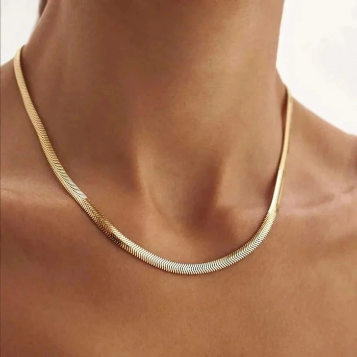 14 Ayar Altın Balık Sırtı Zincir