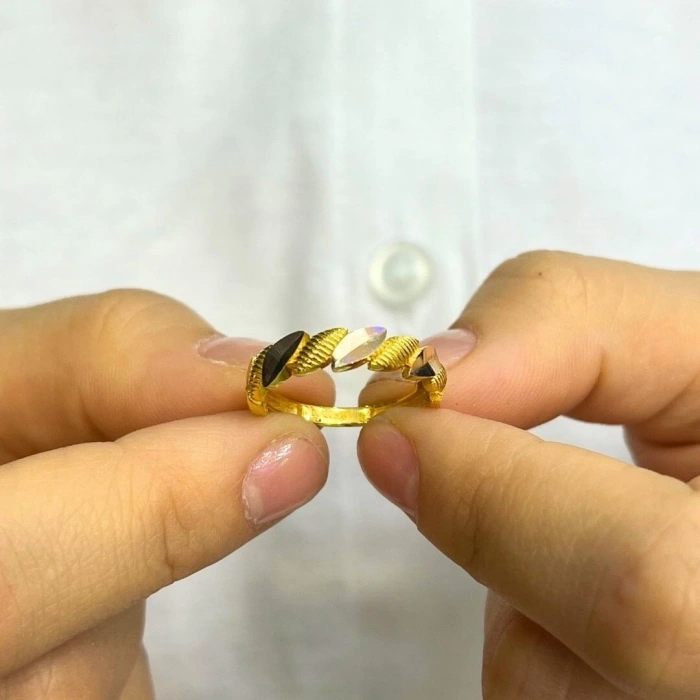 14 AYAR ALTIN BAŞAK BURMA YÜZÜK