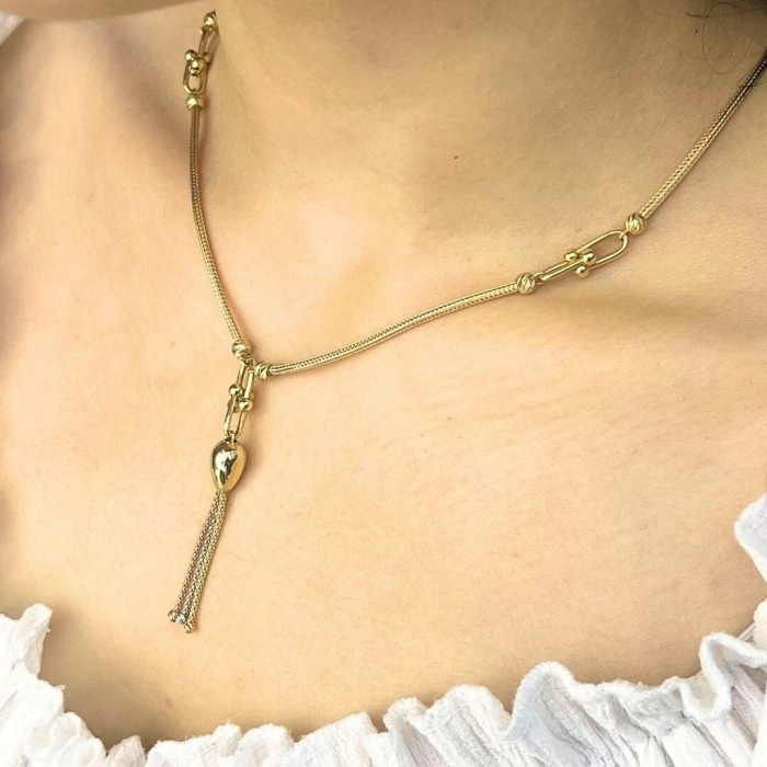 14 Ayar Altın Dorika Set Takımı