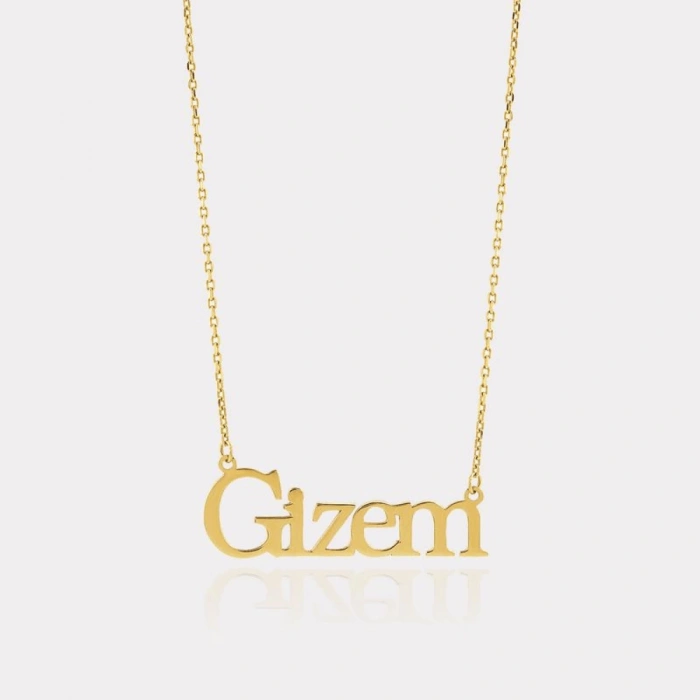 14 Ayar Altın İsimli Kolye