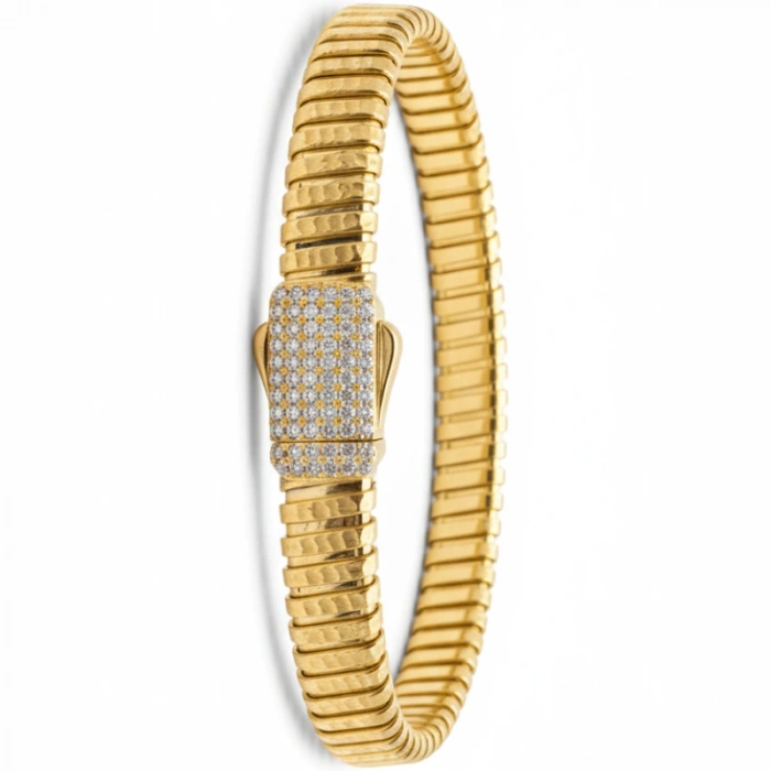 14 Ayar Altın Kelepçe Bilezik