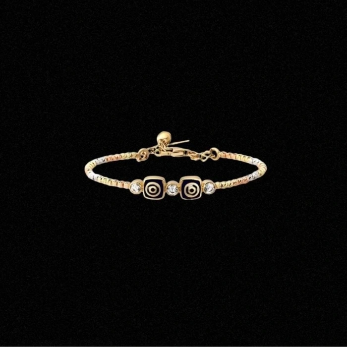 14 Ayar Altın Nazarlık Çocuk Kelepçe