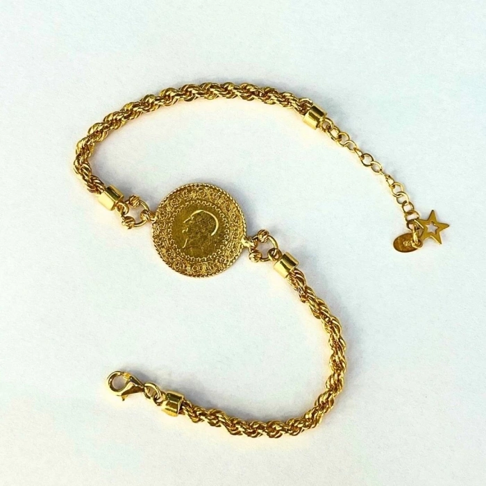 14 Ayar Halat Çeyrekli Bileklik